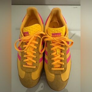 Adidas Women’s Gazelle Bold Spark Yellow/Lucid Pink 10.5